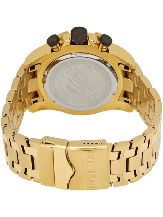 NWT Invicta Pro Diver Gold Dial Chronograph Men\'s Watch